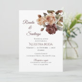 Faire-part de mariage espagnol Boho (Debout devant)
