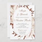 Faire-part de mariage espagnol Boho (Devant)