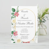 Faire-part de mariage espagnol Boho (Debout devant)