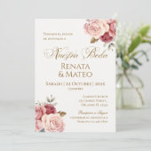 Faire-part de mariage espagnol boho (Debout devant)