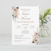 Faire-part de mariage espagnol Boho (Debout devant)