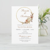 Faire-part de mariage espagnol Boho (Debout devant)