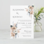 Faire-part de mariage espagnol Boho (Debout devant)
