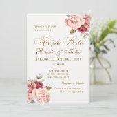 Faire-part de mariage espagnol boho (Debout devant)