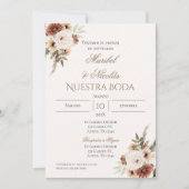 Faire-part de mariage espagnol Boho (Devant)