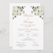 Faire-part de mariage espagnol Boho (Devant / Derrière)