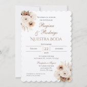 Faire-part de mariage espagnol Boho (Devant)