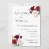 Faire-part de mariage espagnol Boho (Devant)