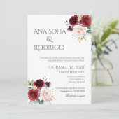 Faire-part de mariage espagnol Boho (Debout devant)