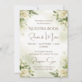 Faire-part de mariage espagnol boho (Devant)