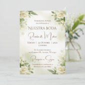 Faire-part de mariage espagnol boho (Debout devant)