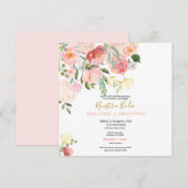 Faire-part de mariage espagnol de fleur sauvage (Devant / Derrière)