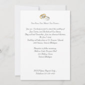 Faire-part de mariage espagnol "Gold Bands & Coins (Dos)