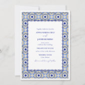 Faire-part de mariage espagnol Talavera mexicain b (Devant)