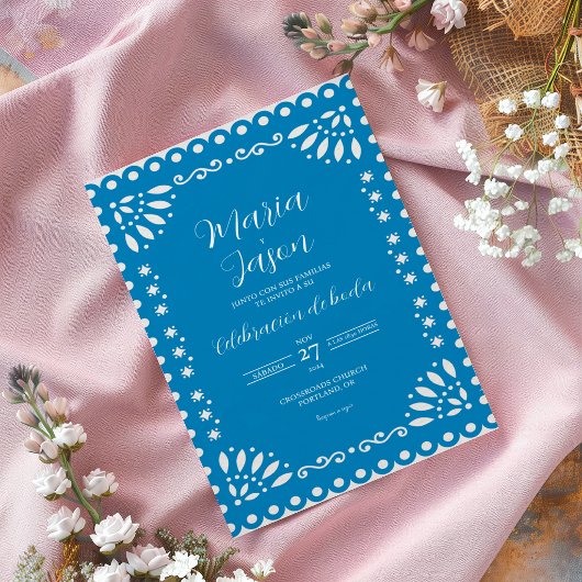 Faire-part de mariage espagnol traditionnel Boda P