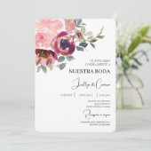 Faire-part de mariage espagnole moderne (Debout devant)