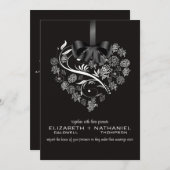 Faire-part de mariage essoufflé--minuit (Devant / Derrière)