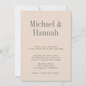 Faire-part de mariage estival industriel (Devant)