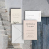 Faire-part de mariage estival industriel