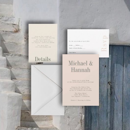 Faire-part de mariage estival industriel