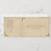 Faire-part de mariage et carte-réponse sur parchem (Dos)