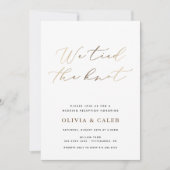 Faire-Part de Mariage et Célébration d'Élopement (Devant)