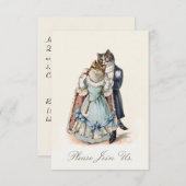 Faire-part de mariage et d'anniversaire avec art f (Devant / Derrière)