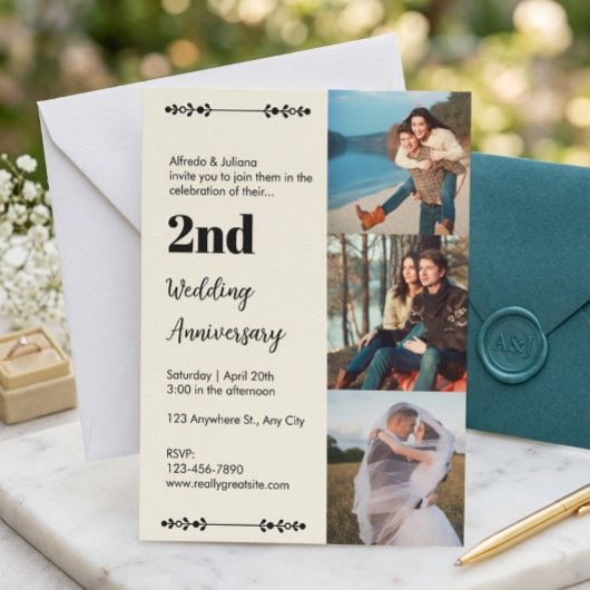 Faire-part de mariage et d'anniversaire de mariage