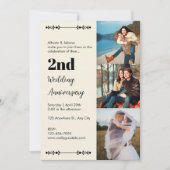 Faire-part de mariage et d'anniversaire de mariage (Devant)