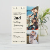 Faire-part de mariage et d'anniversaire de mariage (Debout devant)