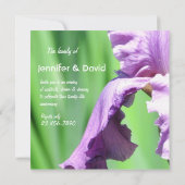 Faire-part de mariage et d'anniversaire de mariage (Dos)