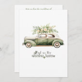 Faire-part de mariage. Et donc l'aventure commence (Devant / Derrière)