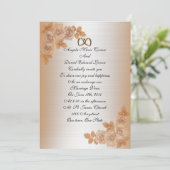 Faire-part de mariage et élégant rose satiné (Debout devant)