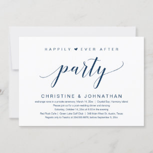 Faire-Part de Mariage et Fête d'Elopement Heureux