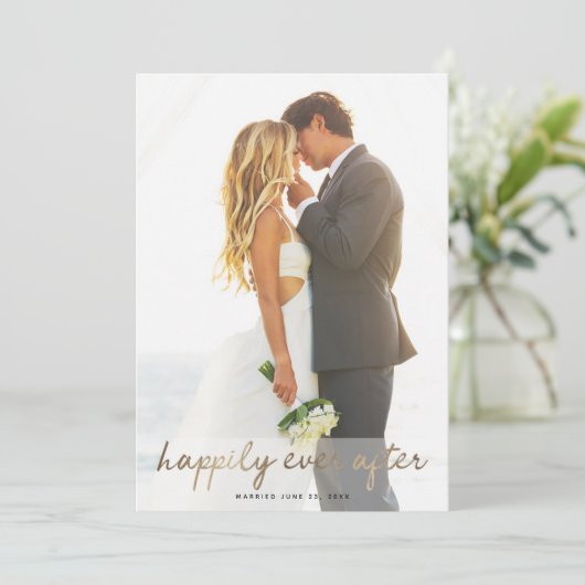 Faire-Part de Mariage et Invitation au Mariage Hap (Debout devant)