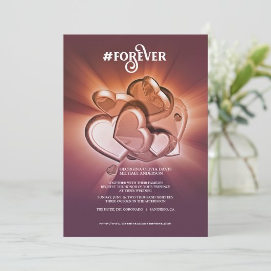 Faire-Part de Mariage Éternel (Debout devant)