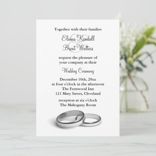 Faire-part de mariage éternel (Debout devant)