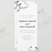 Faire-part de mariage éternel de coutume d'amour (Devant / Derrière)