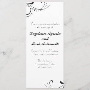 Faire-part de mariage éternel de coutume d'amour