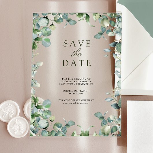 Faire-part de mariage Eucalyptus