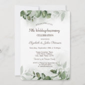 Faire-part de mariage Eucalyptus Aquarelle (Devant)