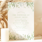 Faire-Part de Mariage Eucalyptus Aquarelle Rustiqu