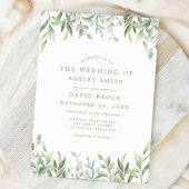 Faire-Part de Mariage Eucalyptus Aquarelle Rustiqu