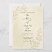Faire-part de mariage Eucalyptus de la Branche d'O (Devant)