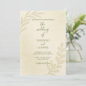 Faire-part de mariage Eucalyptus de la Branche d'O (Debout devant)
