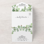 Faire-part de mariage Eucalyptus Gold Parties scin (Dehors)