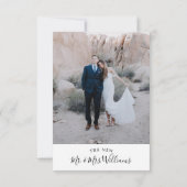 Faire-part de mariage Eucalyptus Nous nous sommes  (Dos)