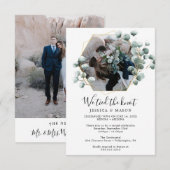 Faire-part de mariage Eucalyptus Nous nous sommes  (Devant / Derrière)