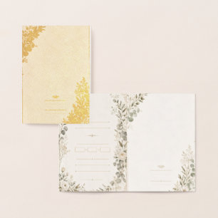 Faire-part de mariage européen en vert olive