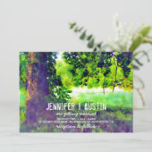 Faire-part de mariage extérieur d'arbre (Debout devant)